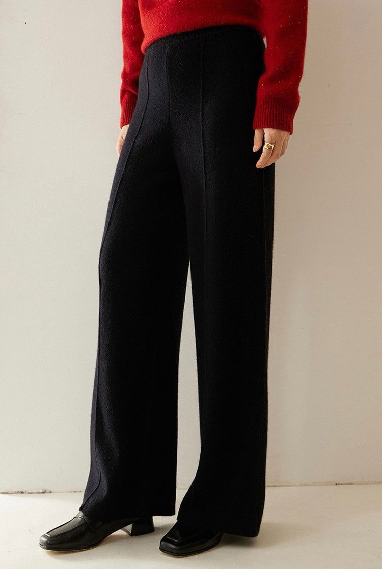 100% Pure Cashmere Wide-Leg Pant | Warmth and Softness | A Special Day